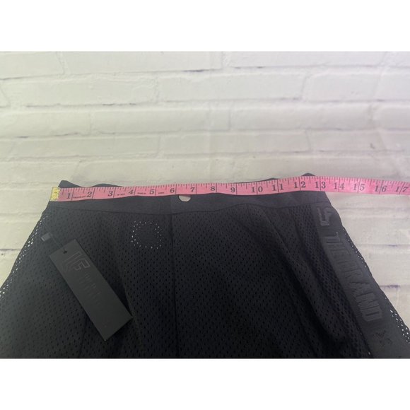 LF The Brand Black Mesh Mini Skirt See Through Zippers Womens Juniors Size M - Picture 9 of 12